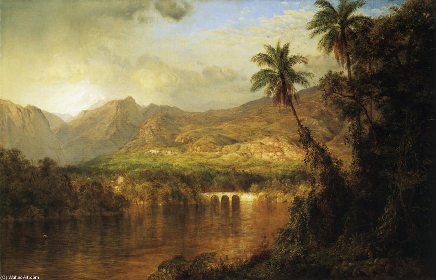 WikiOO.org - Enciklopedija dailės - Tapyba, meno kuriniai Frederic Edwin Church - South American Landscape