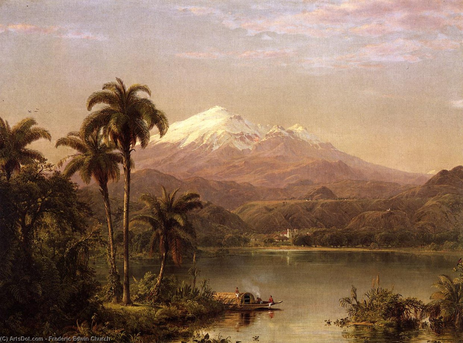 Wikioo.org - The Encyclopedia of Fine Arts - Painting, Artwork by Frederic Edwin Church - Tamaca Palms
