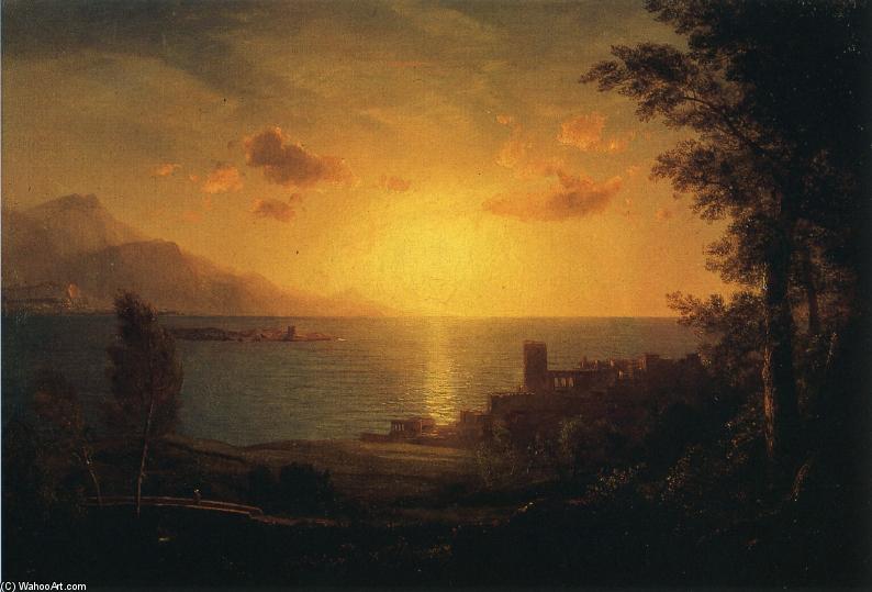 WikiOO.org - Encyclopedia of Fine Arts - Maalaus, taideteos Frederic Edwin Church - The Mediterranean Sea