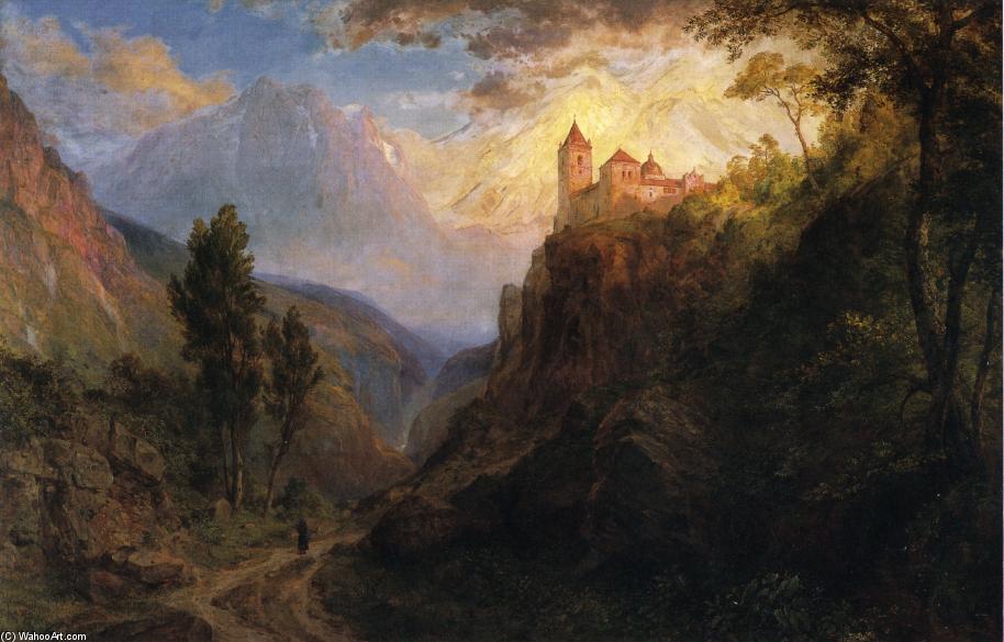 Wikioo.org - The Encyclopedia of Fine Arts - Painting, Artwork by Frederic Edwin Church - The Monastery of San Pedro