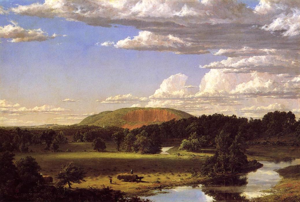 Wikioo.org - The Encyclopedia of Fine Arts - Painting, Artwork by Frederic Edwin Church - West Rock, New Haven