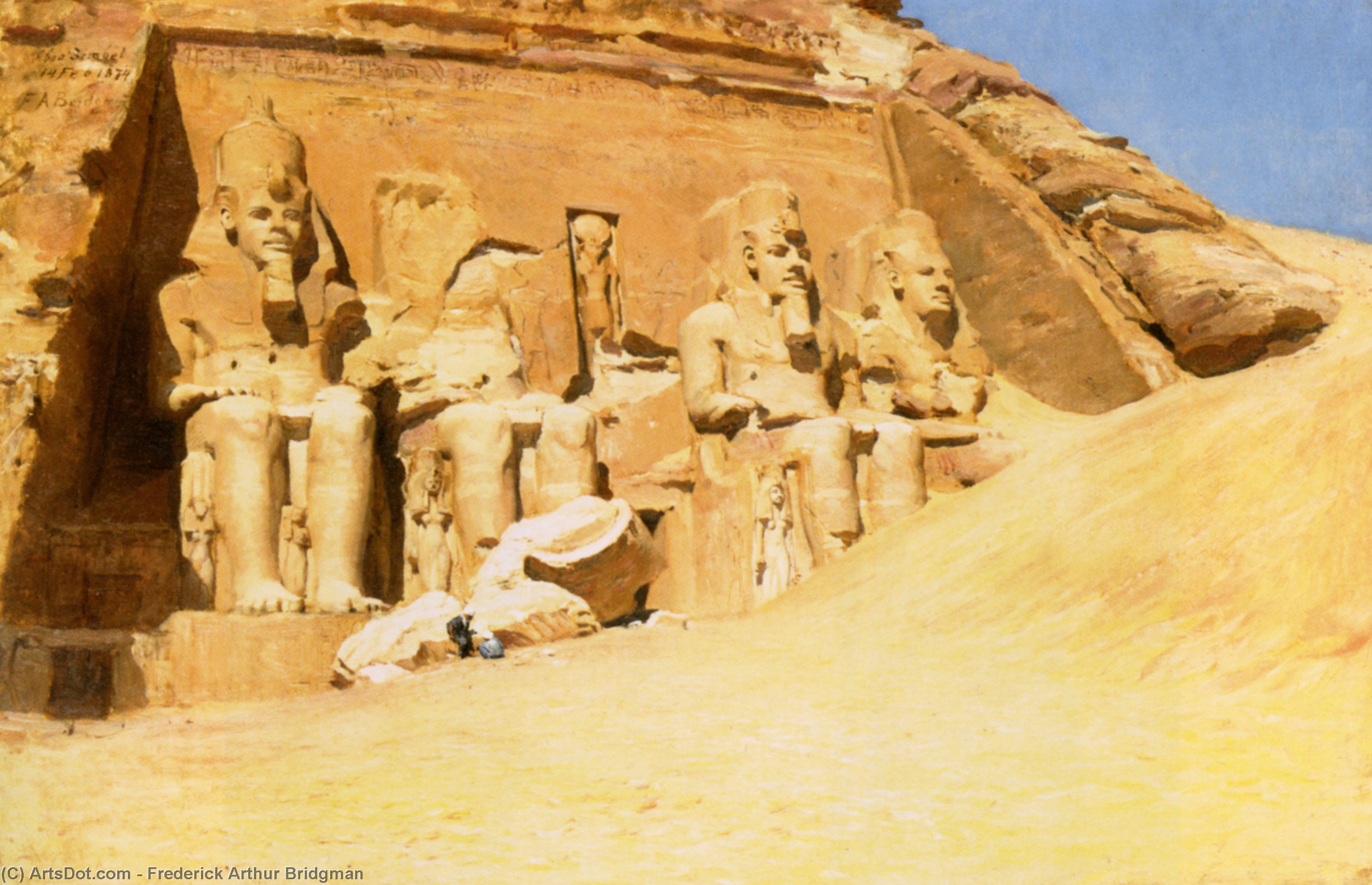 WikiOO.org - Encyclopedia of Fine Arts - Målning, konstverk Frederick Arthur Bridgman - Abu Simbel