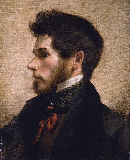 Wikioo.org - Bách khoa toàn thư về mỹ thuật - Vẽ tranh, Tác phẩm nghệ thuật Friedrich Ritter Von Amerling - Self-portrait