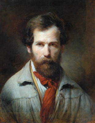 WikiOO.org – 美術百科全書 - 繪畫，作品 Friedrich Ritter Von Amerling - Self-portrait 1
