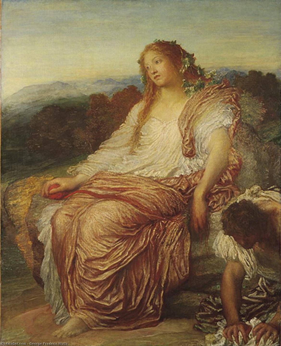 Wikioo.org - The Encyclopedia of Fine Arts - Painting, Artwork by George Frederic Watts - Ariadne
