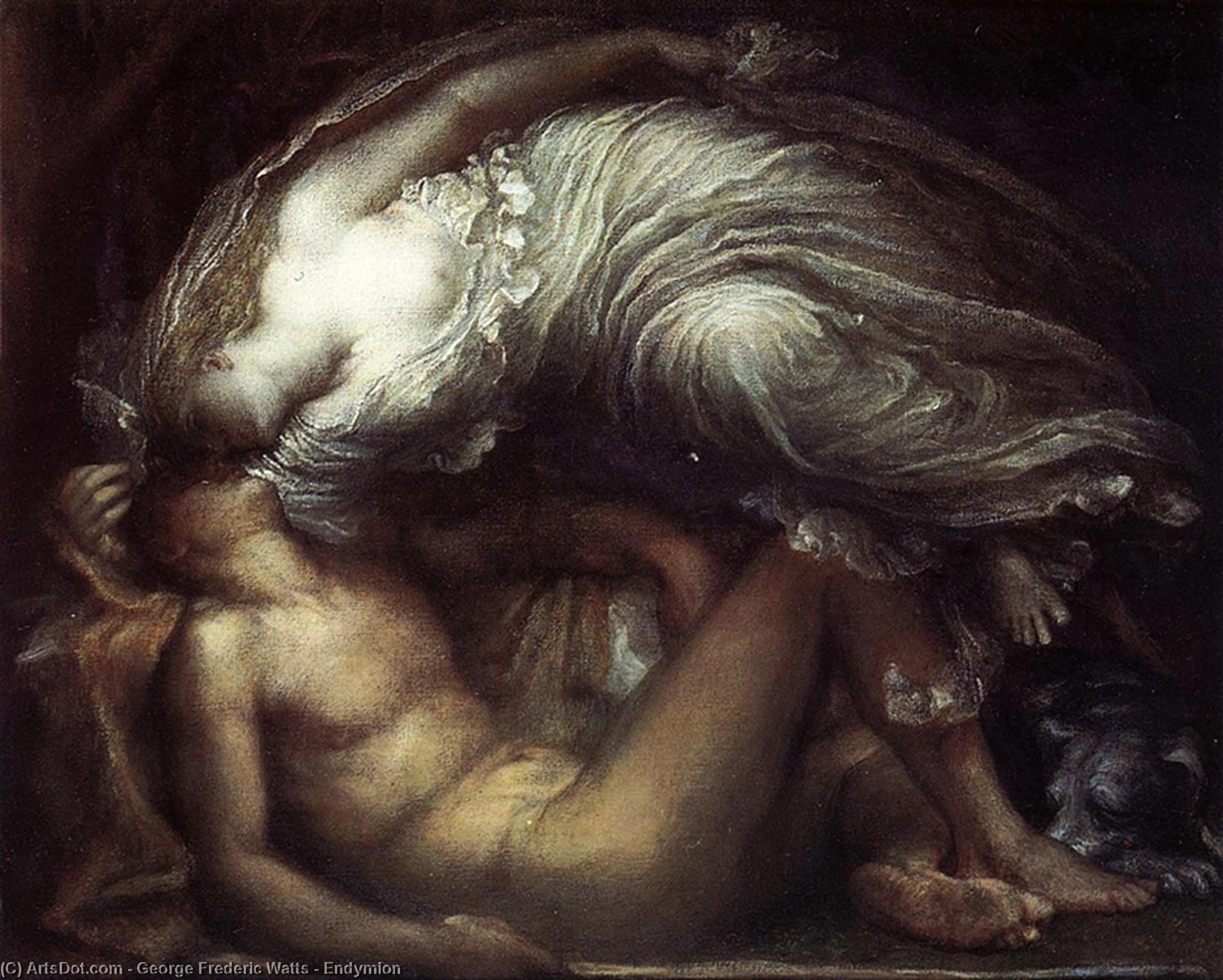 Wikioo.org - The Encyclopedia of Fine Arts - Painting, Artwork by George Frederic Watts - Endymion