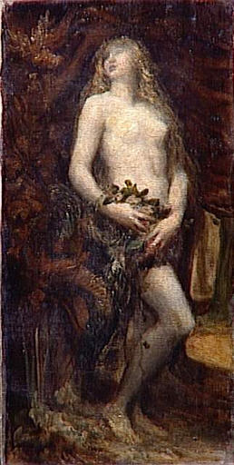 Wikioo.org - The Encyclopedia of Fine Arts - Painting, Artwork by George Frederic Watts - Eve Tempted 1