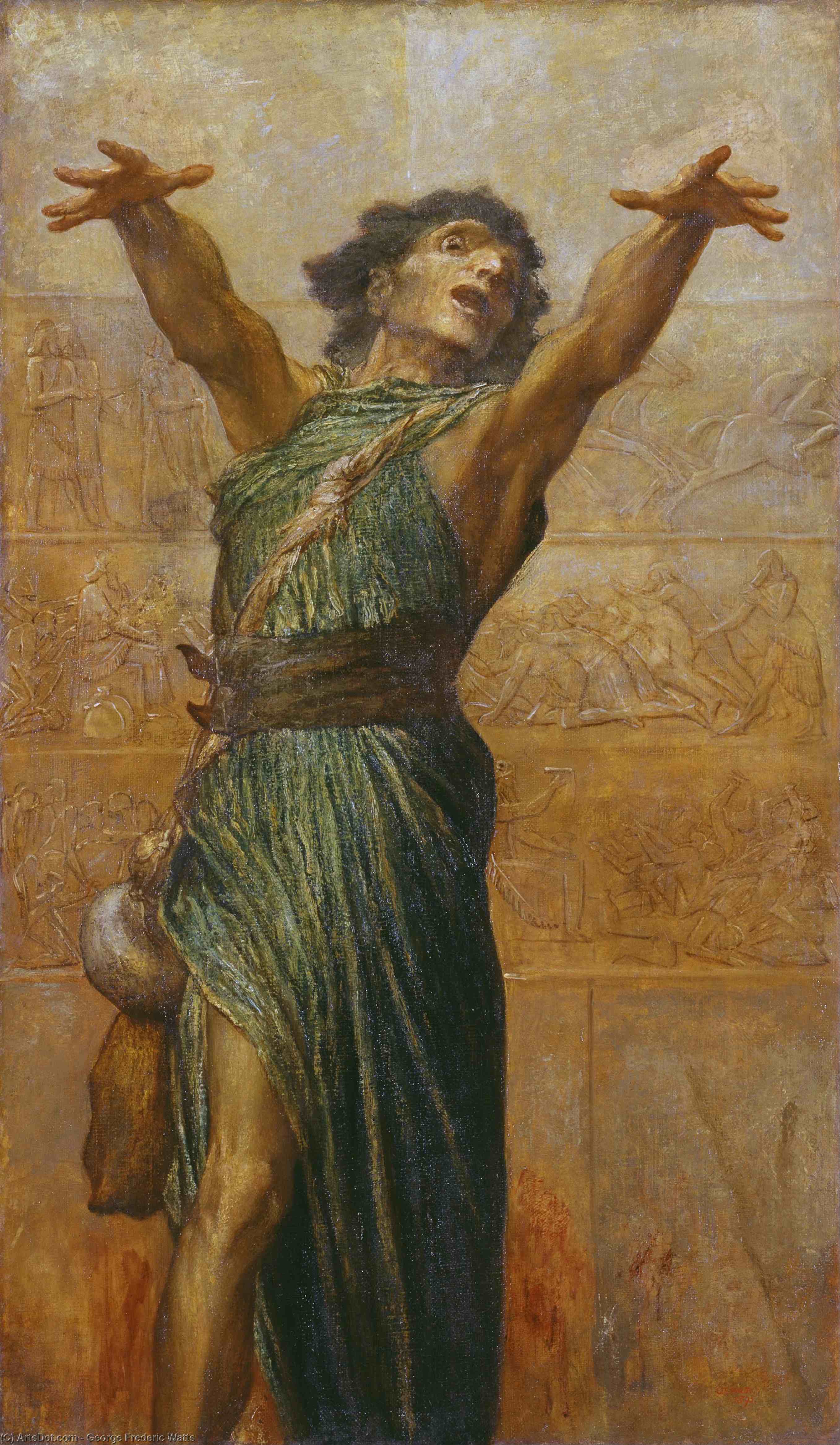 Wikioo.org - The Encyclopedia of Fine Arts - Painting, Artwork by George Frederic Watts - Jonah