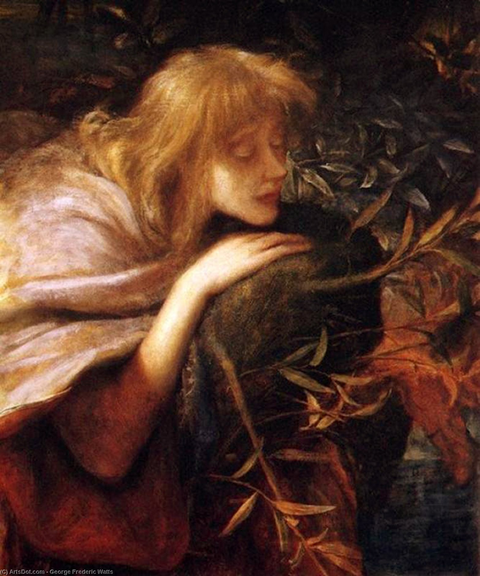 Wikioo.org - The Encyclopedia of Fine Arts - Painting, Artwork by George Frederic Watts - Ophelia