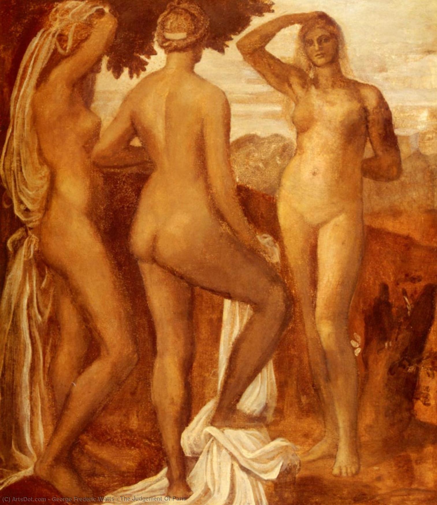 Wikioo.org - The Encyclopedia of Fine Arts - Painting, Artwork by George Frederic Watts - The Judgement Of Paris