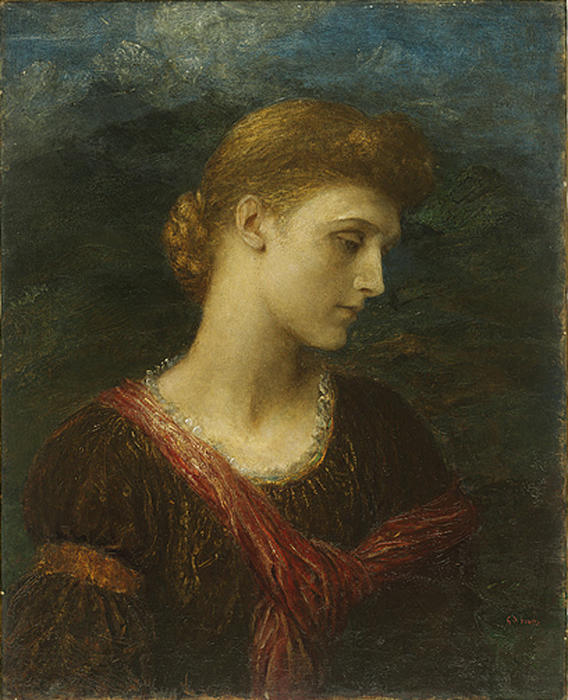 Wikioo.org - The Encyclopedia of Fine Arts - Painting, Artwork by George Frederic Watts - Violet Lindsay