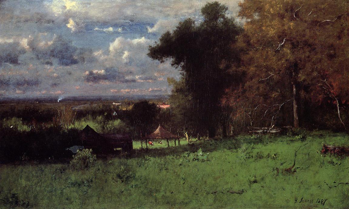 Wikioo.org - The Encyclopedia of Fine Arts - Painting, Artwork by George Inness - A Breezy Autumn