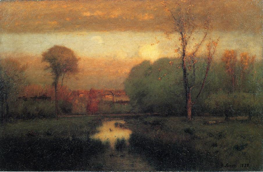 Wikioo.org - The Encyclopedia of Fine Arts - Painting, Artwork by George Inness - Autumn Gold