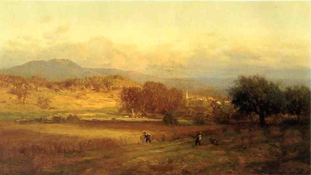 WikiOO.org - Енциклопедия за изящни изкуства - Живопис, Произведения на изкуството George Inness - Autumn Landscape