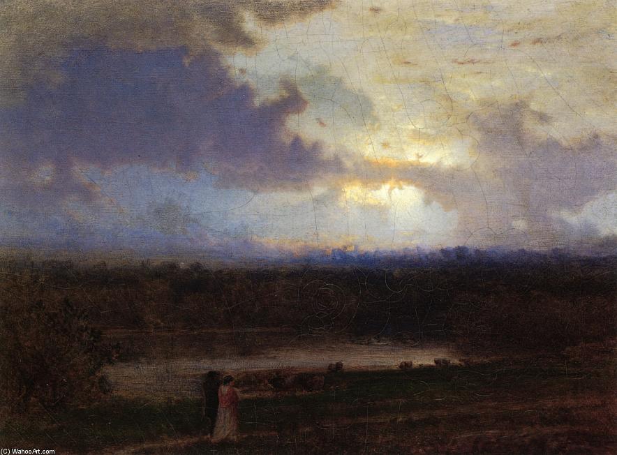 Wikioo.org - The Encyclopedia of Fine Arts - Painting, Artwork by George Inness - By the Lake