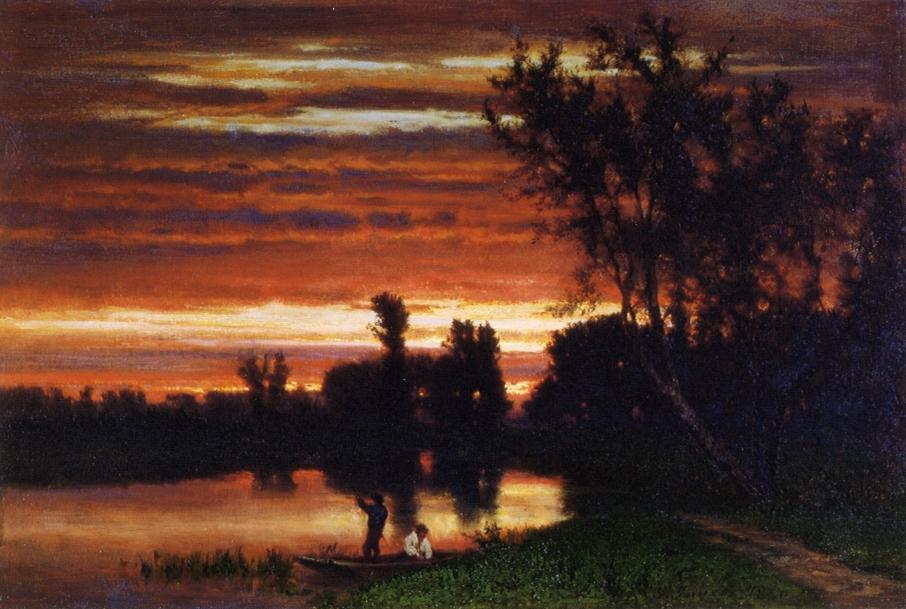 Wikioo.org - The Encyclopedia of Fine Arts - Painting, Artwork by George Inness - Dawn
