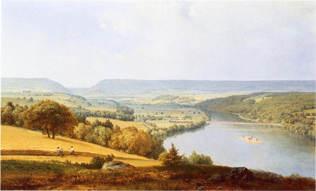 Wikioo.org - The Encyclopedia of Fine Arts - Painting, Artwork by George Inness - Delaware Water Gap