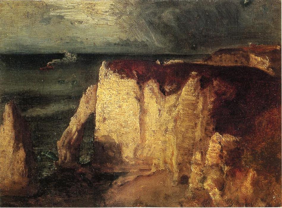 Wikioo.org - The Encyclopedia of Fine Arts - Painting, Artwork by George Inness - Etretat 1