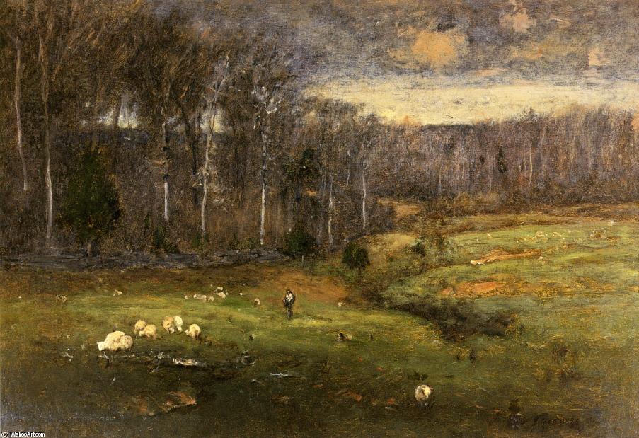 Wikioo.org - The Encyclopedia of Fine Arts - Painting, Artwork by George Inness - Frosty Morning, Montclair