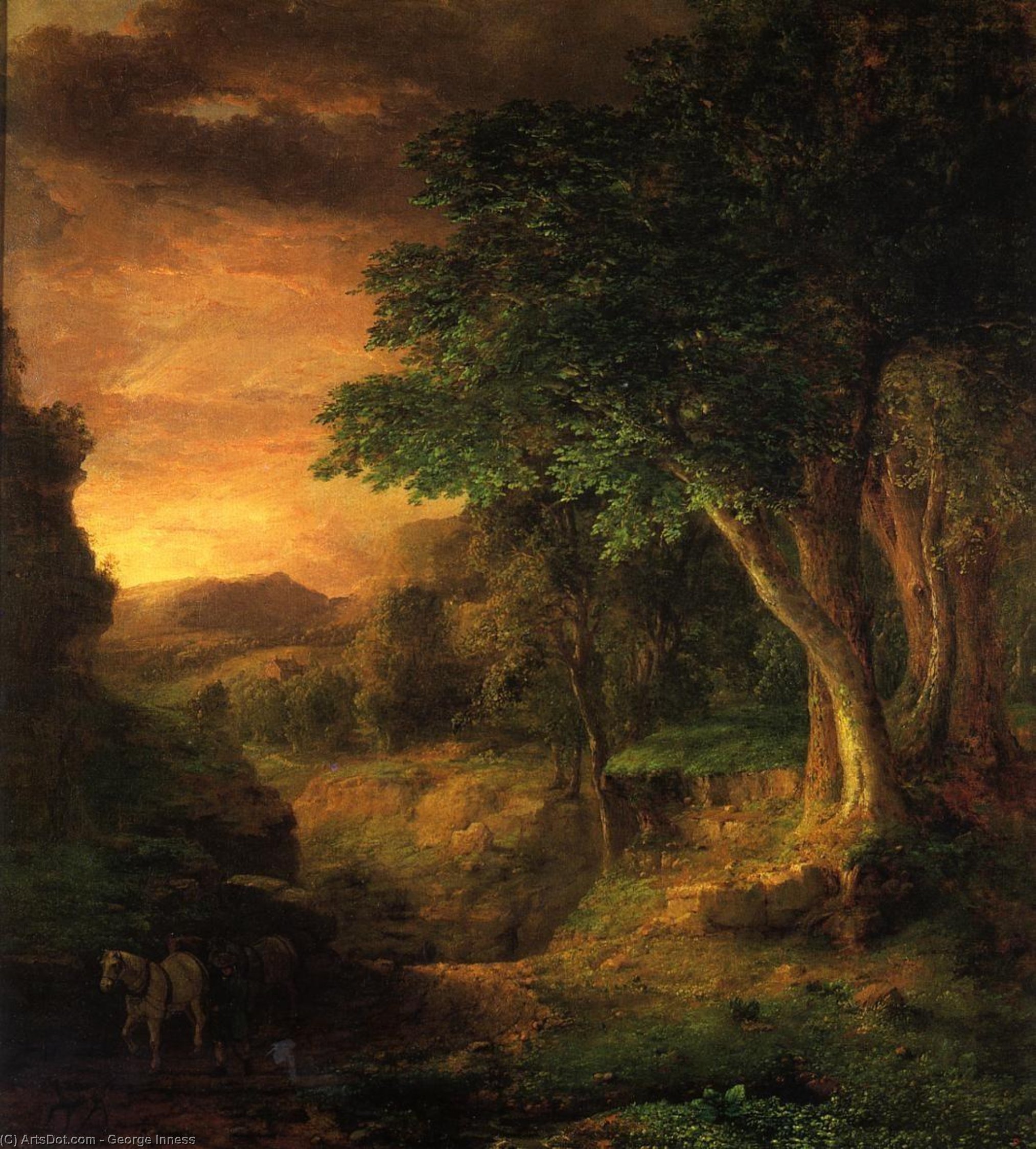 Wikioo.org - The Encyclopedia of Fine Arts - Painting, Artwork by George Inness - In the Berkshires