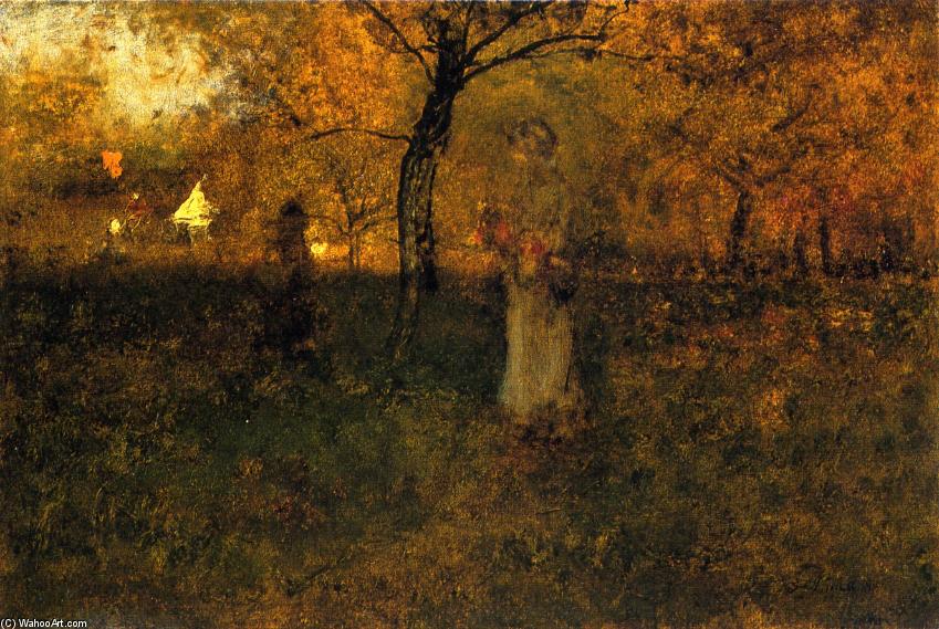 WikiOO.org - 백과 사전 - 회화, 삽화 George Inness - In the Orchard, Milton
