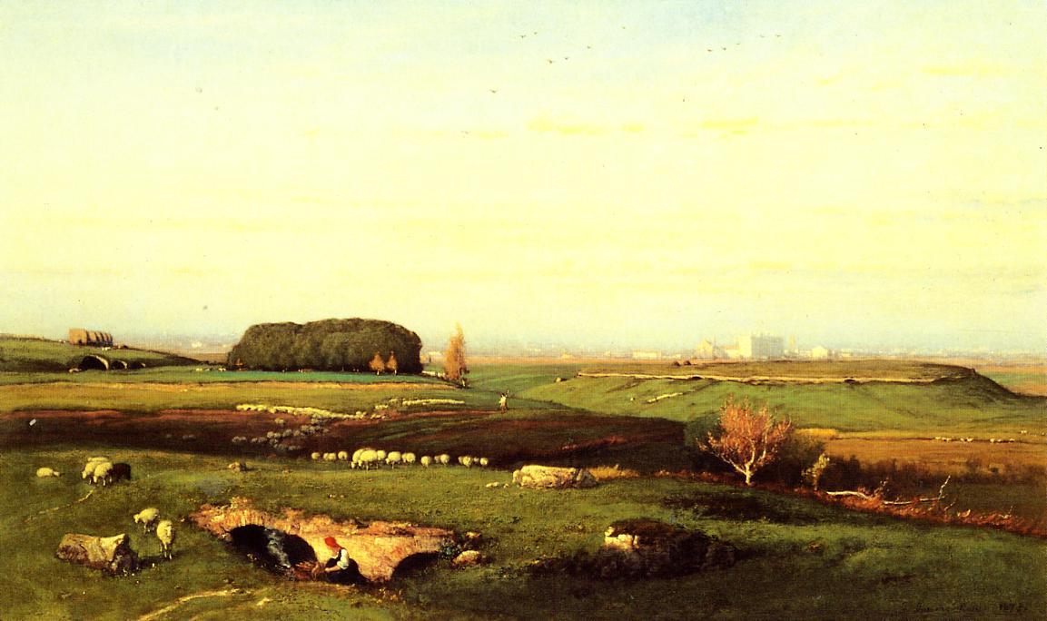 Wikioo.org - The Encyclopedia of Fine Arts - Painting, Artwork by George Inness - In the Roman Campagna