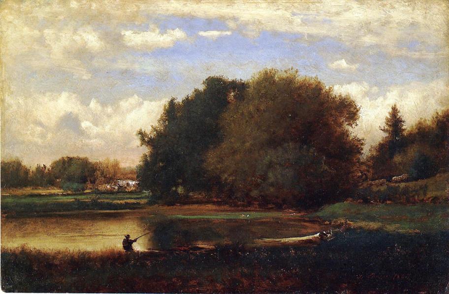 WikiOO.org - Encyclopedia of Fine Arts - Maľba, Artwork George Inness - Landscape 1