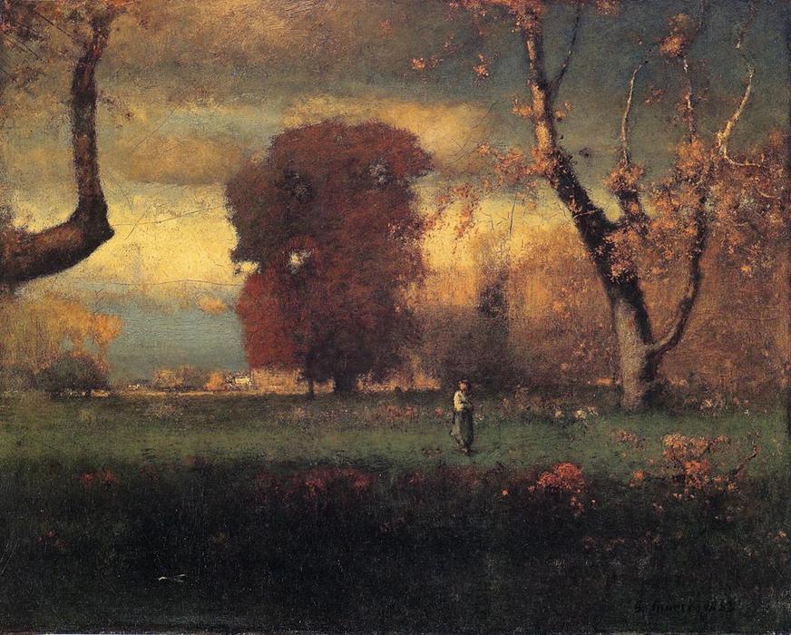 Wikioo.org - The Encyclopedia of Fine Arts - Painting, Artwork by George Inness - Landscape 2