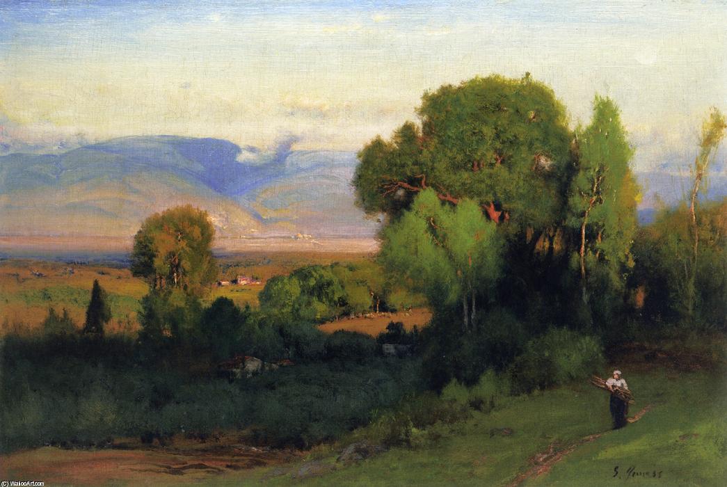 Wikioo.org - สารานุกรมวิจิตรศิลป์ - จิตรกรรม George Inness - Landscape near Perugia