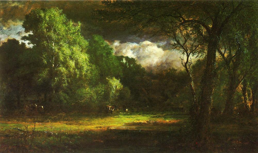 Wikioo.org - The Encyclopedia of Fine Arts - Painting, Artwork by George Inness - Medfield, Massachusetts 1