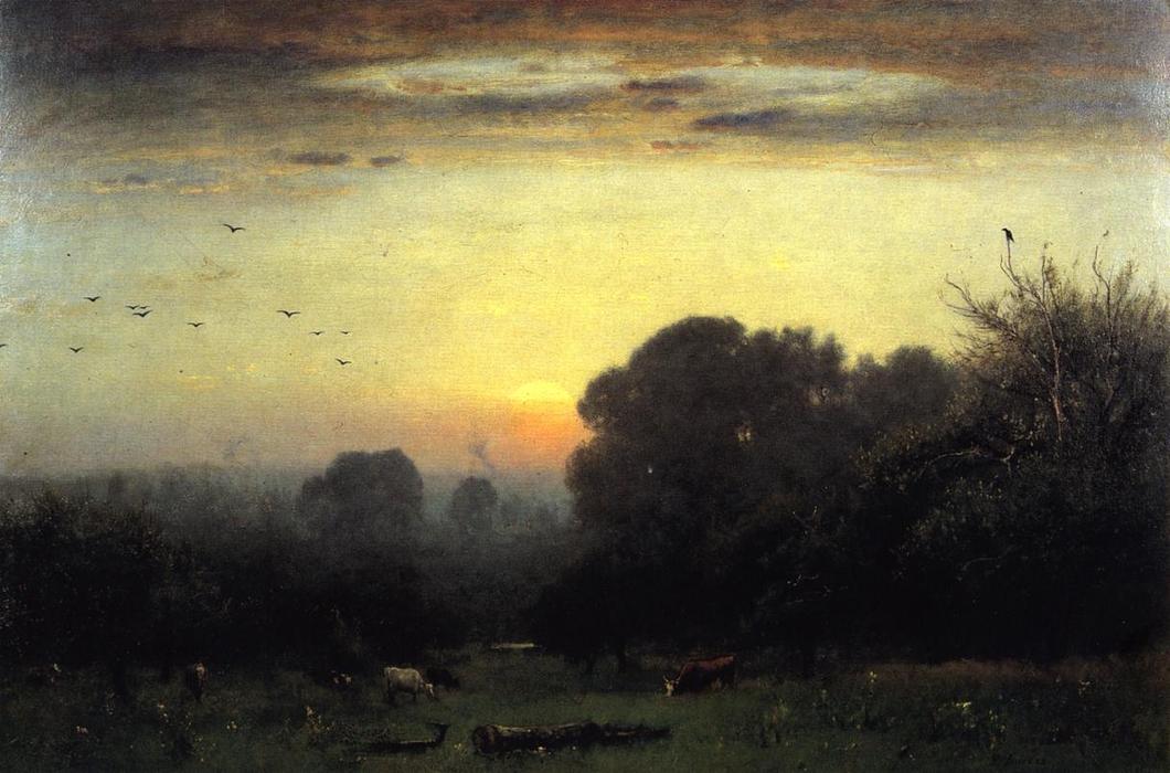Wikioo.org - The Encyclopedia of Fine Arts - Painting, Artwork by George Inness - Morning