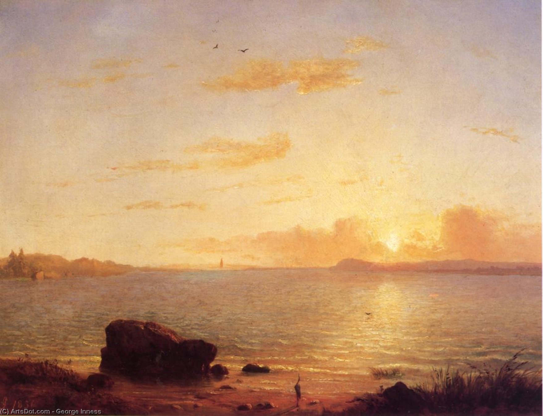 Wikioo.org - The Encyclopedia of Fine Arts - Painting, Artwork by George Inness - Phantom Sea