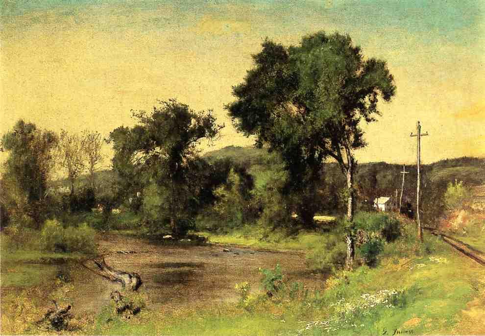 Wikioo.org - The Encyclopedia of Fine Arts - Painting, Artwork by George Inness - Pompton Junction