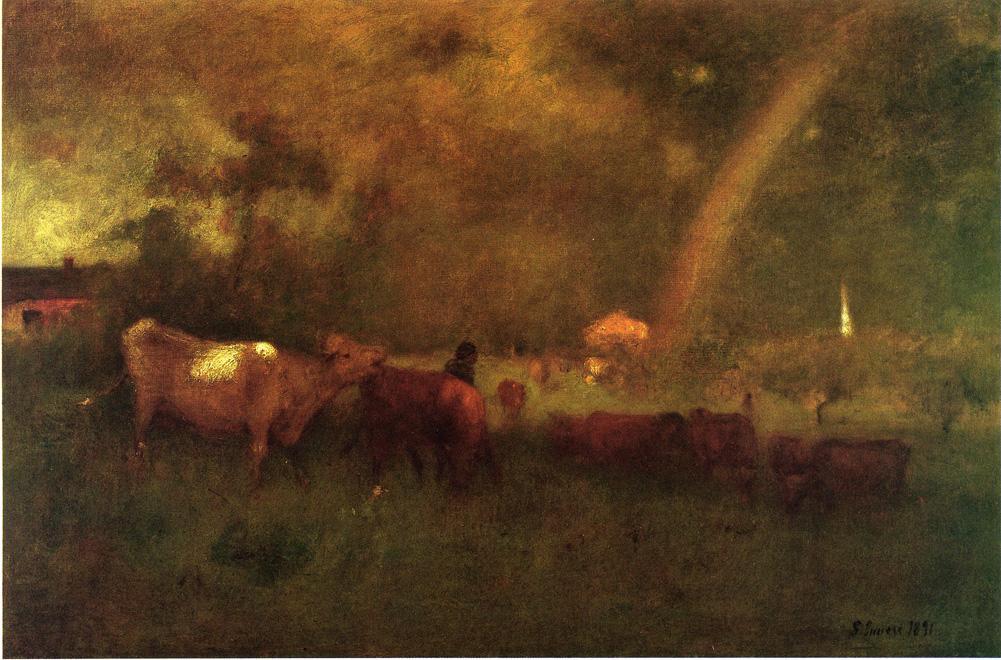 Wikioo.org - The Encyclopedia of Fine Arts - Painting, Artwork by George Inness - Shower on the Deleware River