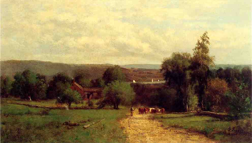 WikiOO.org - Encyclopedia of Fine Arts - Maalaus, taideteos George Inness - Spring