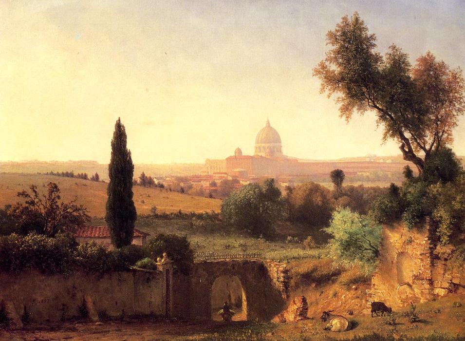 Wikioo.org - The Encyclopedia of Fine Arts - Painting, Artwork by George Inness - St. Peter's, Rome