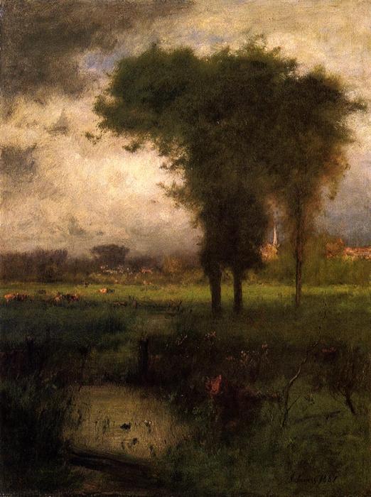 Wikioo.org - The Encyclopedia of Fine Arts - Painting, Artwork by George Inness - Summer, Montclair