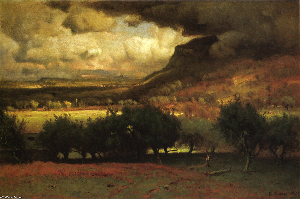 Wikioo.org - Bách khoa toàn thư về mỹ thuật - Vẽ tranh, Tác phẩm nghệ thuật George Inness - The Coming Storm 1