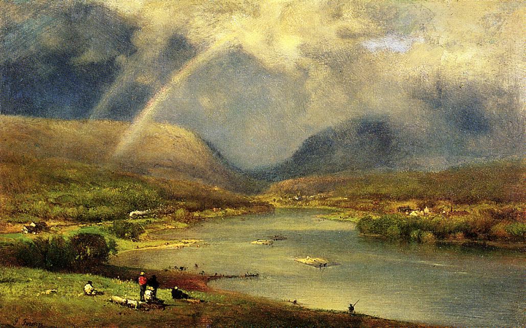 Wikioo.org - The Encyclopedia of Fine Arts - Painting, Artwork by George Inness - The Deleware Water Gap