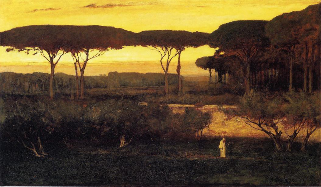 Wikioo.org - The Encyclopedia of Fine Arts - Painting, Artwork by George Inness - The Monk
