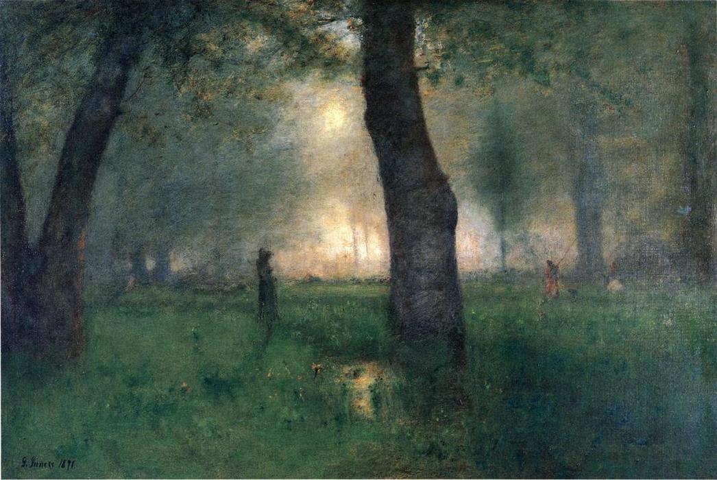 Wikioo.org - The Encyclopedia of Fine Arts - Painting, Artwork by George Inness - The Trout Brook