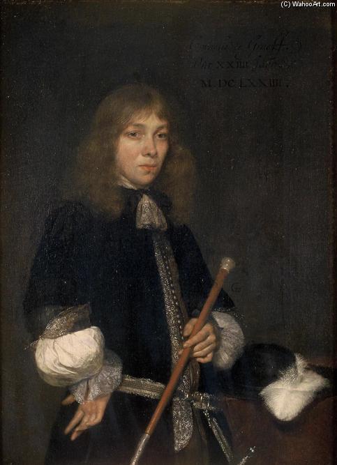 Wikioo.org – La Enciclopedia de las Bellas Artes - Pintura, Obras de arte de Gerard Ter Borch - Retrato de Cornelis de Graeff