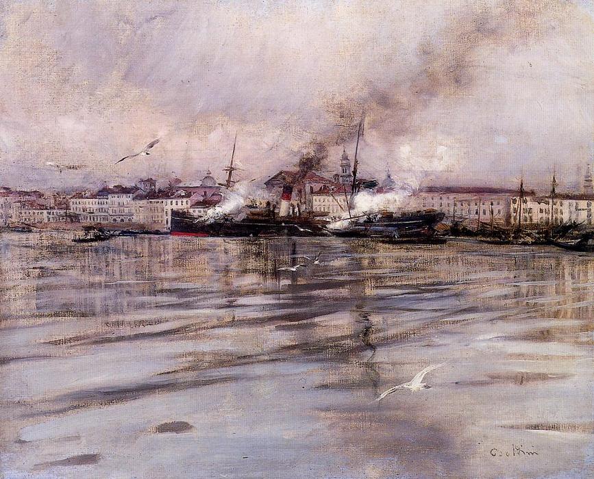 Wikioo.org - The Encyclopedia of Fine Arts - Painting, Artwork by Giovanni Boldini - View of Venice