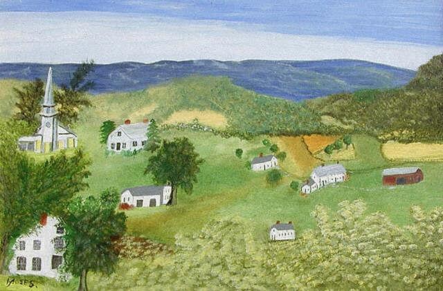 Wikioo.org - The Encyclopedia of Fine Arts - Painting, Artwork by Grandma Moses (Anna Robertson) - All Is Quiet