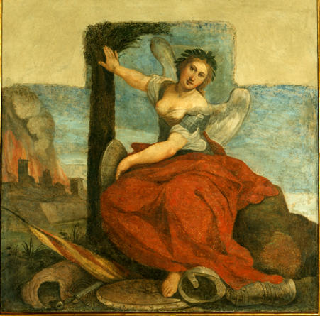 Wikioo.org – L'Enciclopedia delle Belle Arti - Pittura, Opere di Guercino (Barbieri, Giovanni Francesco) - Allegoria della Vittoria