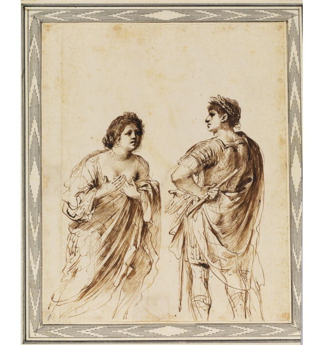 WikiOO.org - Enciclopedia of Fine Arts - Pictura, lucrări de artă Guercino (Barbieri, Giovanni Francesco) - Anthony and Cleopatra