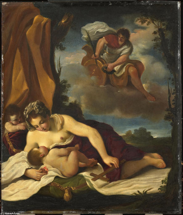WikiOO.org - Güzel Sanatlar Ansiklopedisi - Resim, Resimler Guercino (Barbieri, Giovanni Francesco) - Caritas
