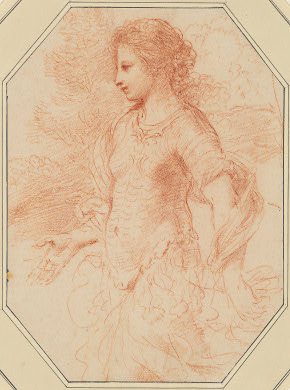 WikiOO.org - Enciclopedia of Fine Arts - Pictura, lucrări de artă Guercino (Barbieri, Giovanni Francesco) - Erminia