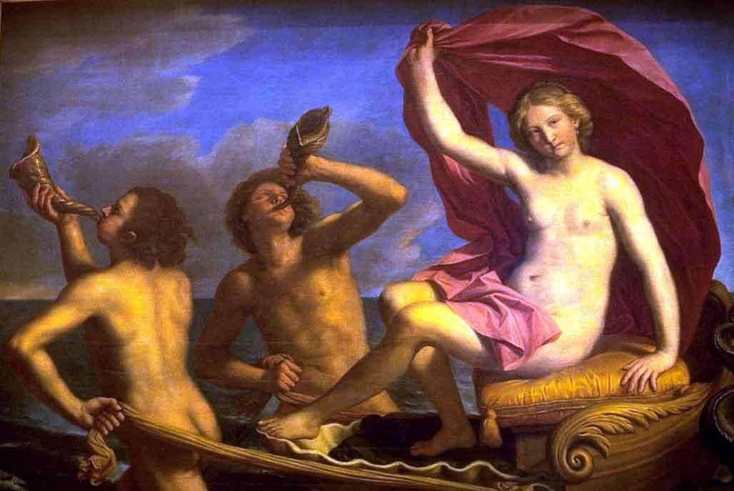 WikiOO.org - Εγκυκλοπαίδεια Καλών Τεχνών - Ζωγραφική, έργα τέχνης Guercino (Barbieri, Giovanni Francesco) - Galatea