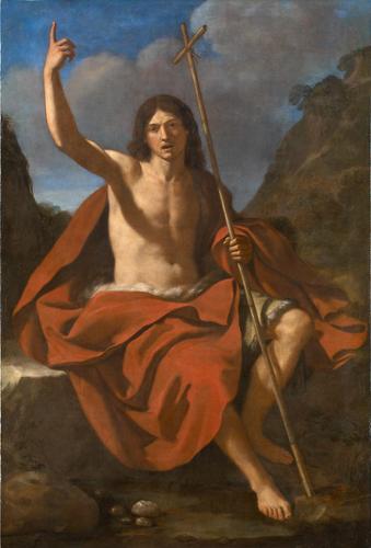 WikiOO.org - Encyclopedia of Fine Arts - Maalaus, taideteos Guercino (Barbieri, Giovanni Francesco) - John the Baptizer